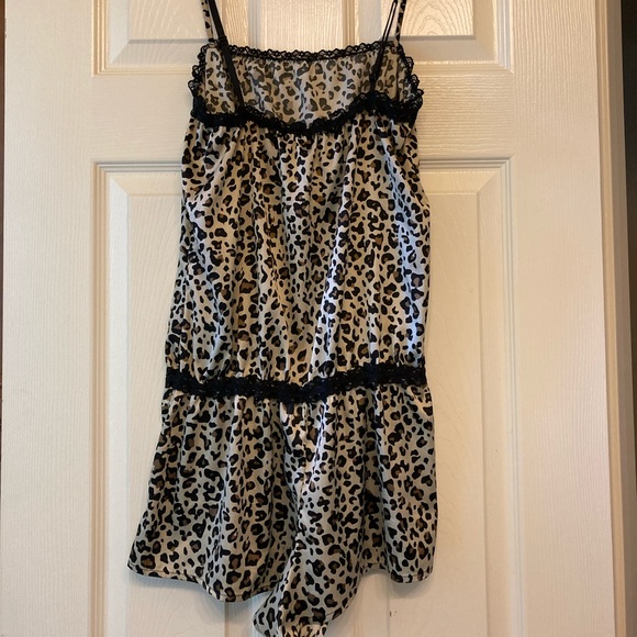 Leopard Print, Shortie 1-Piece P.J. - Picture 5 of 10